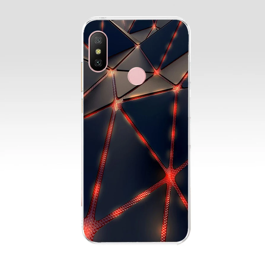 Силиконовый чехол K для Xiaomi MI A2 LITE с полной защитой мягкая задняя крышка из ТПУ