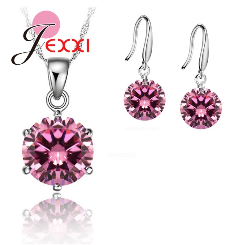 Комплект из колье и серёг серебра 925 пробы с фианитом|gift free|gift bronzegift iron |
