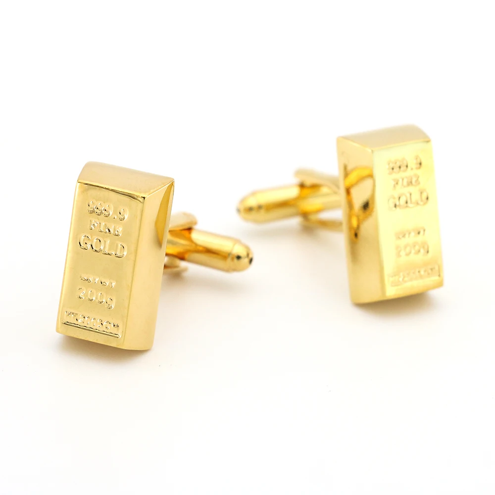 Мужские Запонки Bullion из медного материала золотого цвета