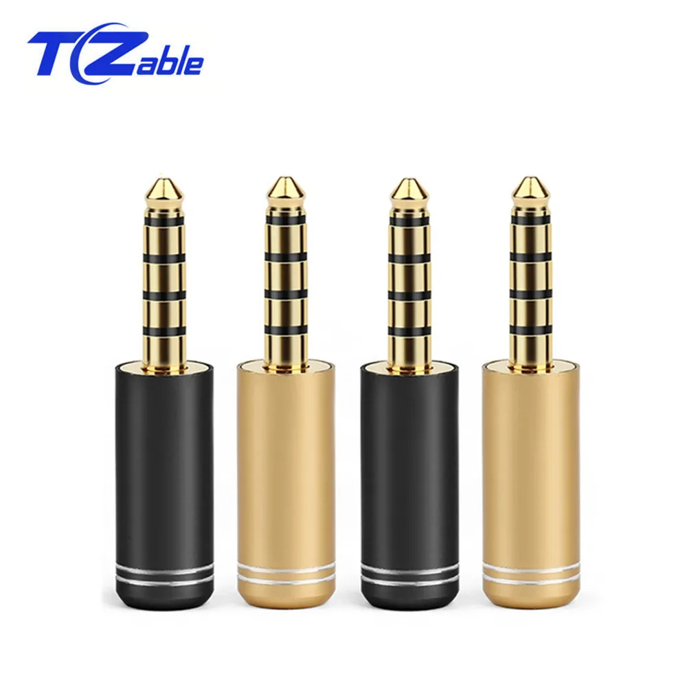 

4.4mm Audio Plug Jack 5 Pole Earphone Adaptor DIY Mini 3.5mm Stereo Connector Headphone Plug Adapters Gold Plated AUX HIFI