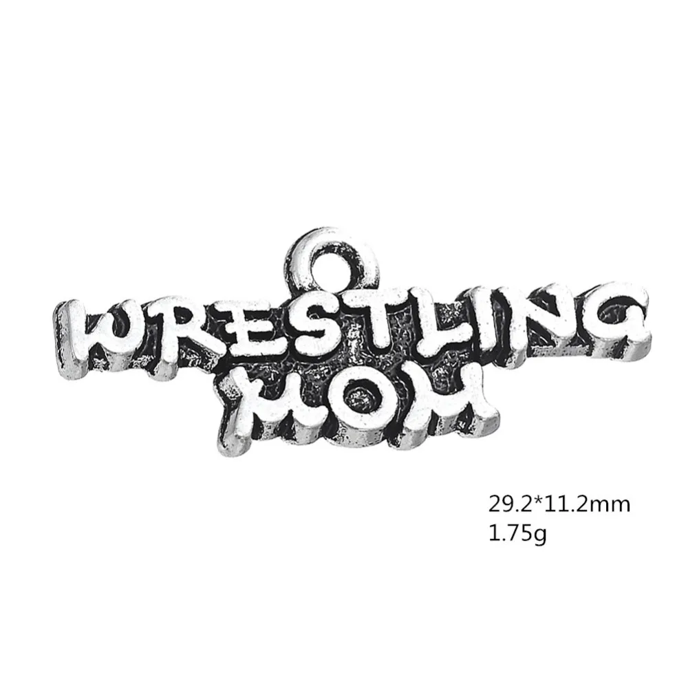 New 2021 Wrestling mom sporty charms for bracelets | Customized Pendants