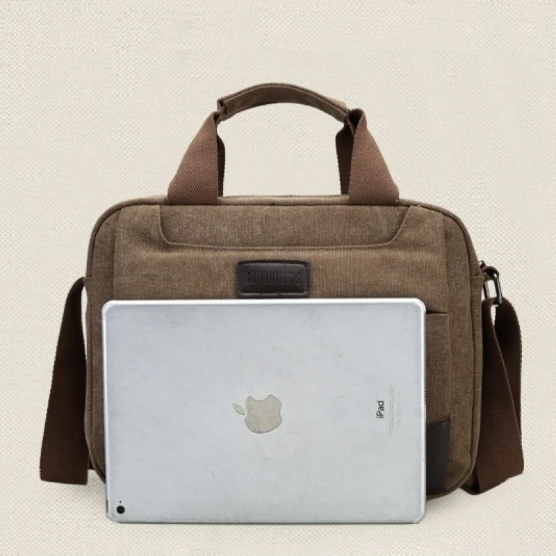 Новинка 2018 винтажная Мужская Холщовая Сумка через плечо Повседневная сумка