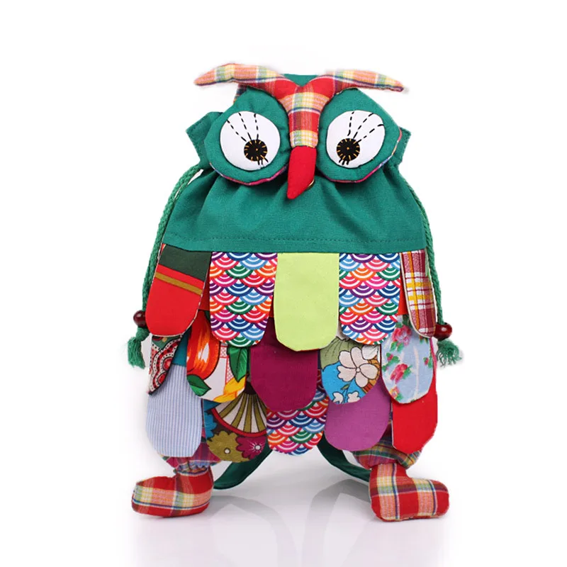 Новинка 2017 года маленькие дети мода Симпатичный мини хлопок сова рюкзак Mochila