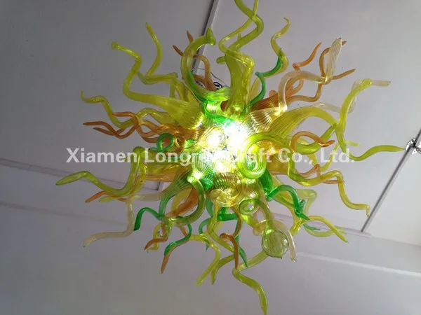 

Modern Crystal Lamp Dining Room Decoration LED Light Source Style Hand Blown Murano Glass Shade European Chandelier