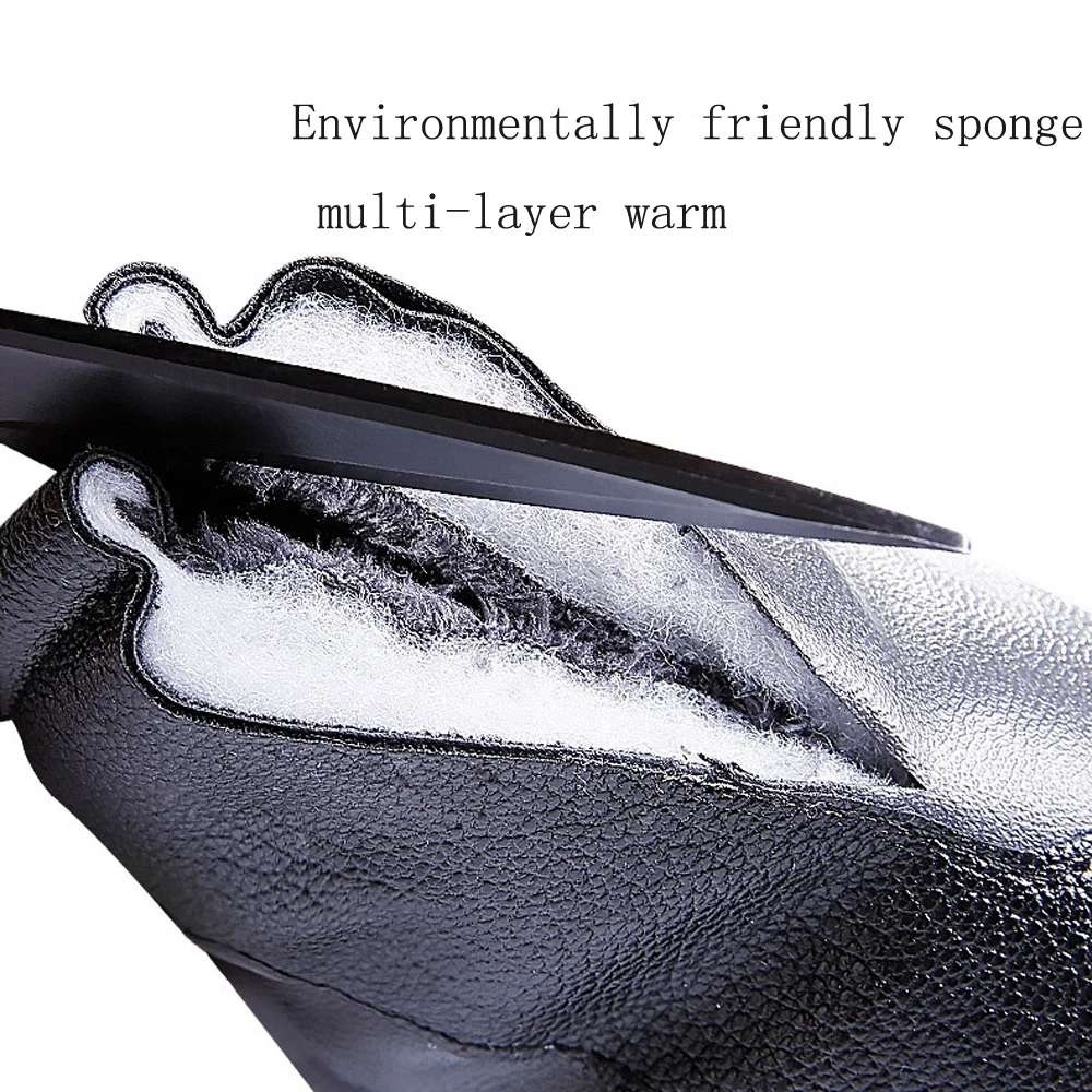 Gloves Men's Winter Touch Screen Thickening Plus Velvet Windproof Warm Motorcycle Outdoor Skid Sports Riding Waterproof |