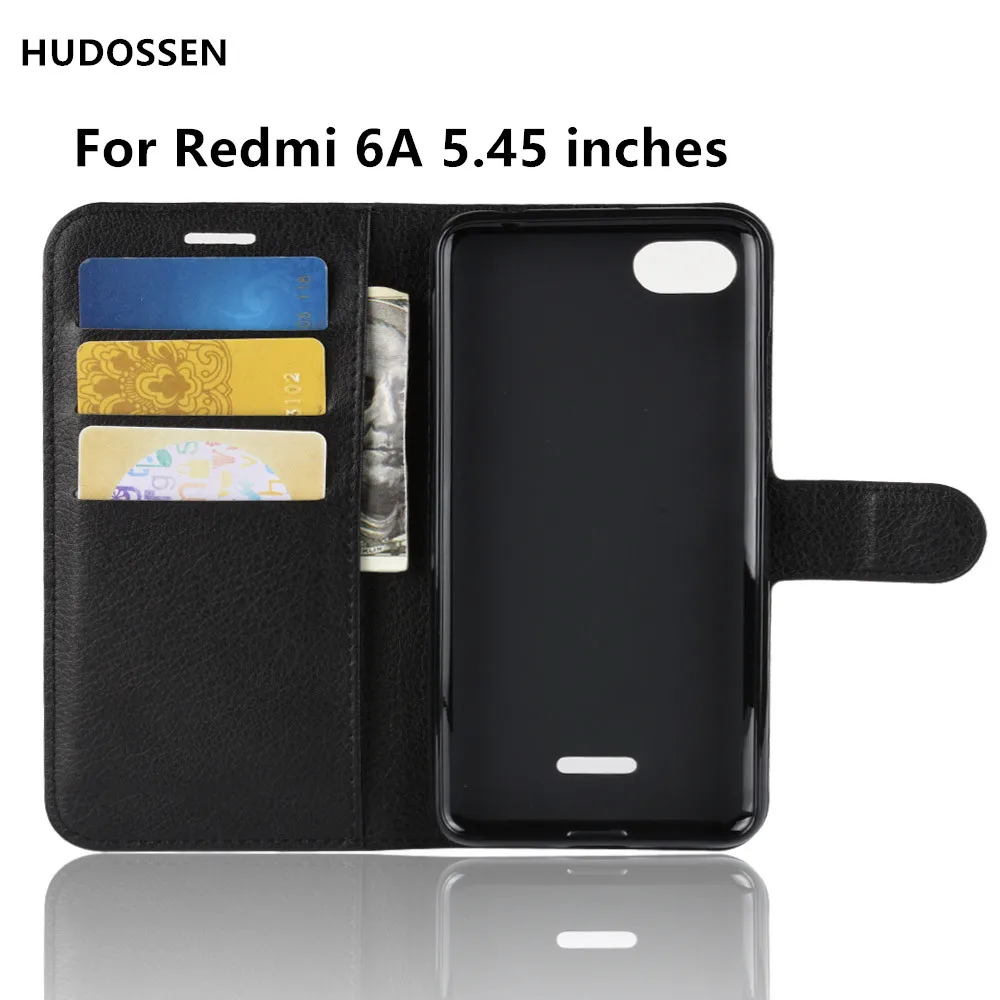 Чехол для Xiaomi Redmi 6A роскошный флип чехол из искусственной кожи силиконовый