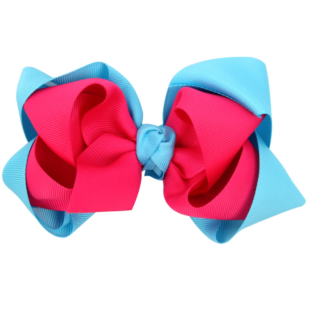Fashion multicolored dot swallow hair accessories colorful bow Headband popular Rainbow gradient color large knot Hair | Детская одежда