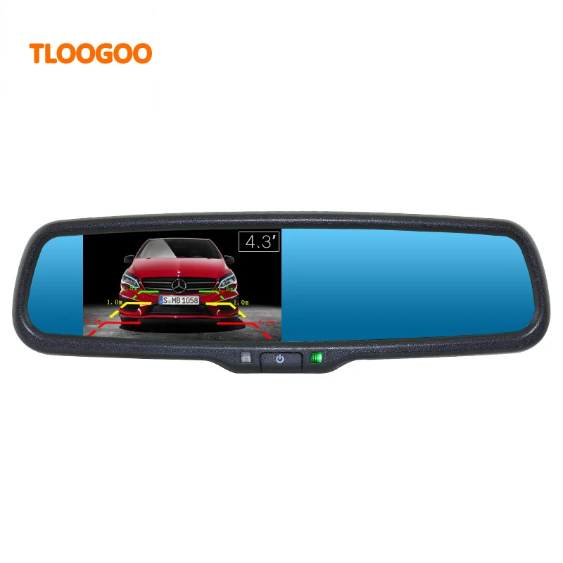 Зеркало монитор для автомобиля с автозатемнением зеркало OEM 4 3 дюйма TFT LCD HD 800*480 со