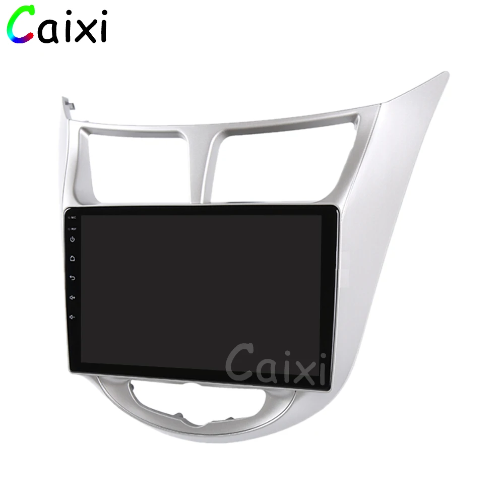 CAIXI 2 din Android 8,1 Автомагнитола для hyundai Solaris Verna 2011 2012 2013- gps навигация автомобильный мультимедийный слой