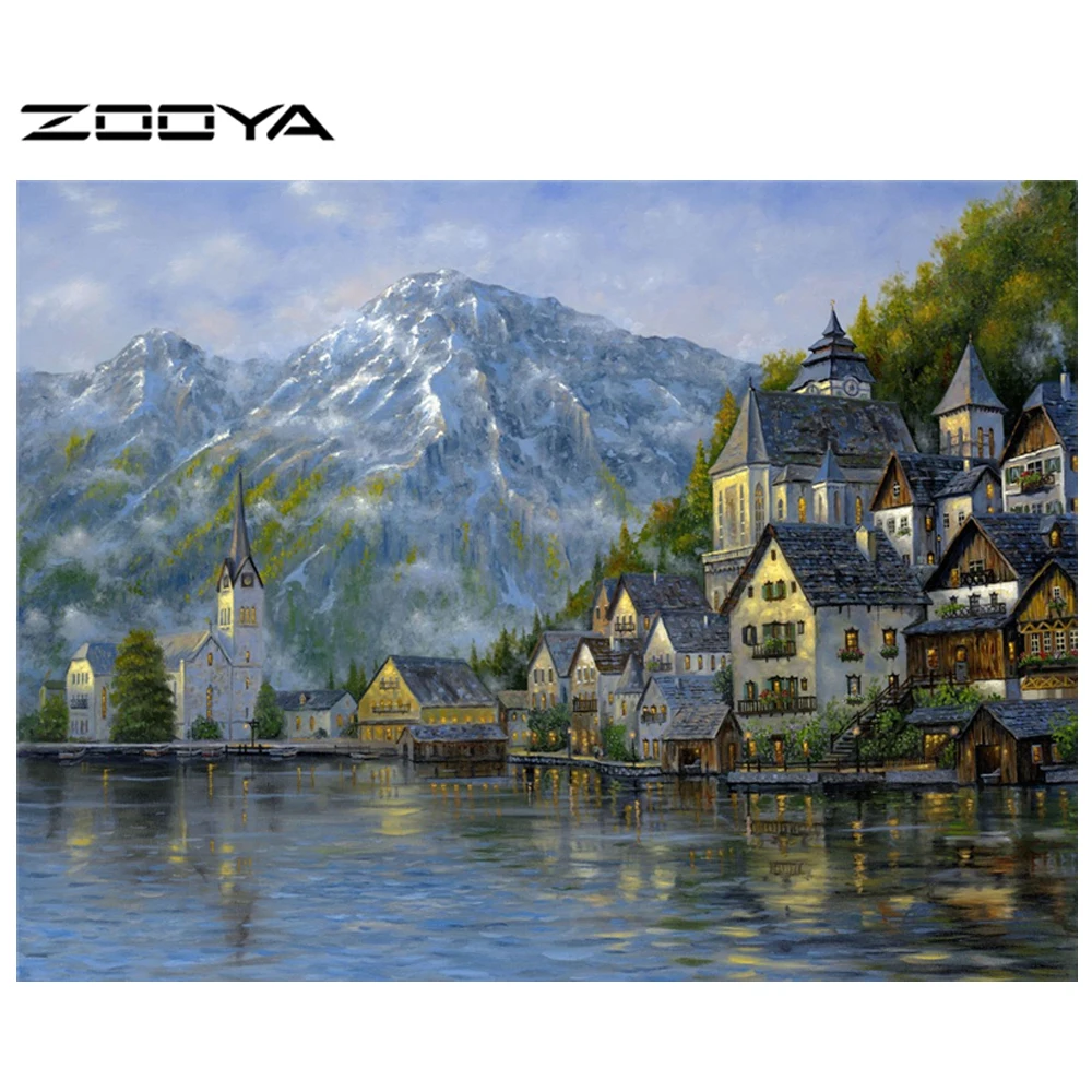 ZOOYA вязание спицами ремесла Diy 3d Алмазная живопись рукоделие свиток Вышивка