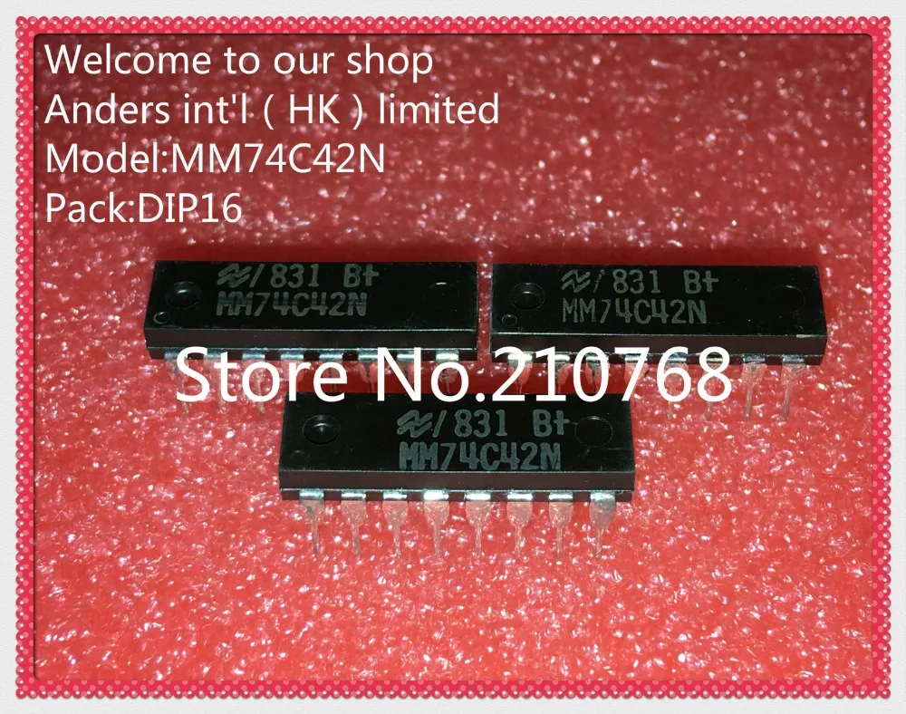 25 шт./лот MM74C42N MM74C42 74C42 DIP16|nsc|nsc silver |