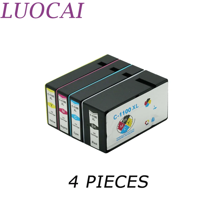 4X совместимые чернильные картриджи LuoCai для Canon PGI 1100XL PGI1100 pgi 1100 принтера MAXIFY