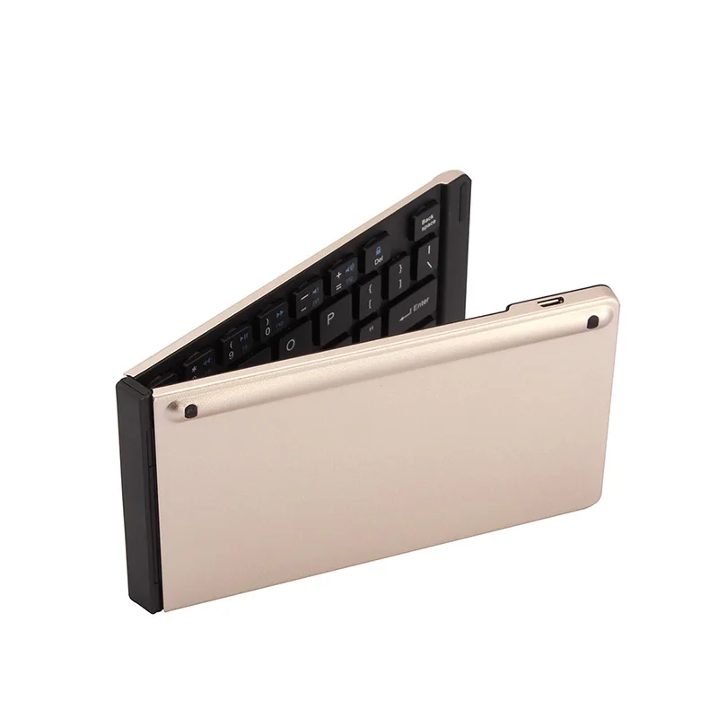 Портативная двойная Складная Bluetooth клавиатура Беспроводная складная мини для iPad