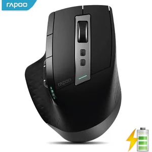 Перезаряжаемая многорежимная Беспроводная мышь Rapoo, Bluetooth 3,04,0 и 2,4 ГГц, переключение между 4 устройствами, подключение, компьютерная мышь