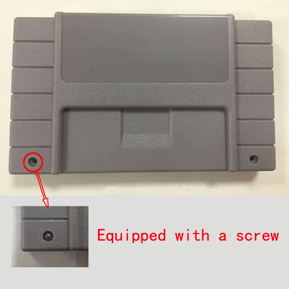 100pcs US Version 16bit Game Cartridge Replacement Plastic Card Shell For SNES Console With Screw | Электроника