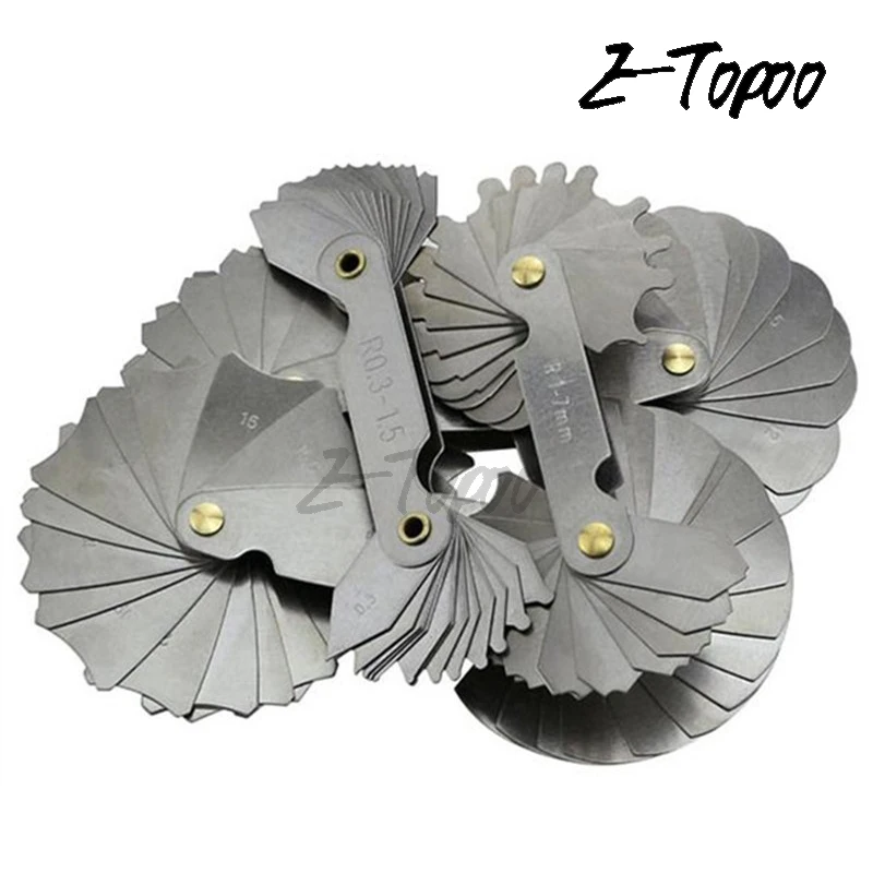 4 шт. радиус набор датчиков R0.3-1.5/R1-7mm/R7.5-15 мм/R15.5-25 мм измерительные приборы из