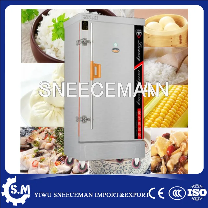 

10pans Single door industrial electrical rice cooker steam rice machine