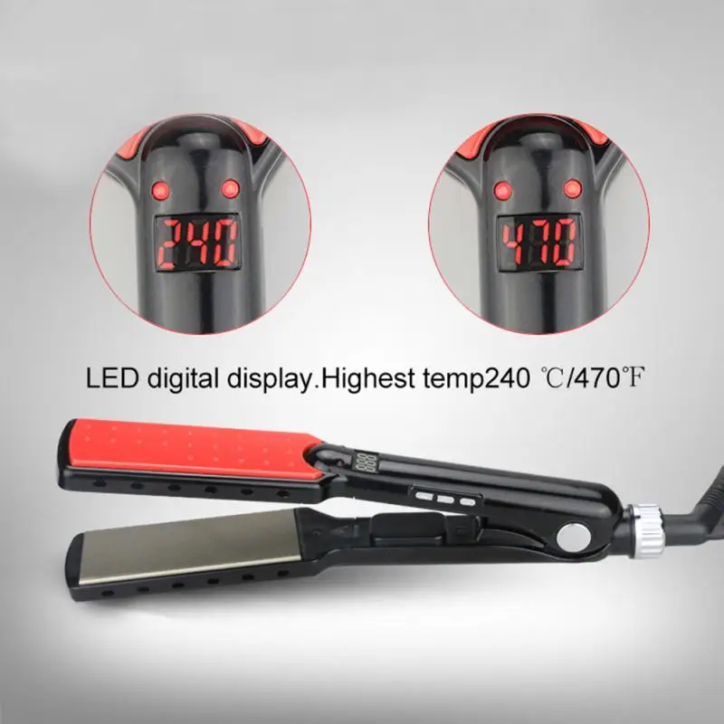 Контроль температуры Керамика выпрямитель для волос цифровой светодиодный