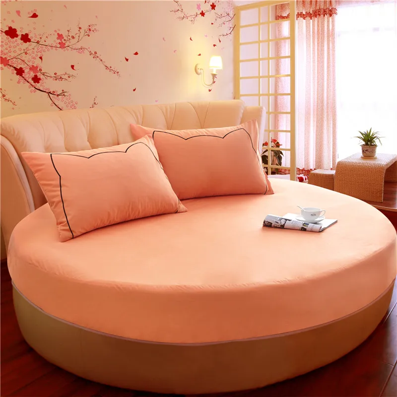 Хлопок круглый матрас сплошной цвет