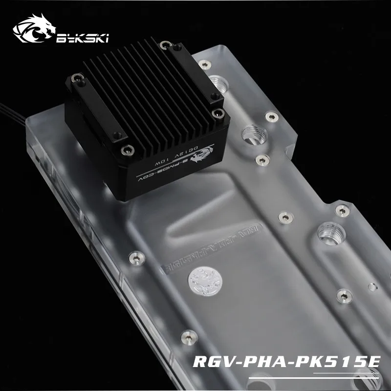 BYKSKI акриловая доска водный канал решение использовать для PHANTEKS 515E чехол для ЦП и блок GPU/3PIN RGB свет/Intead резервуар