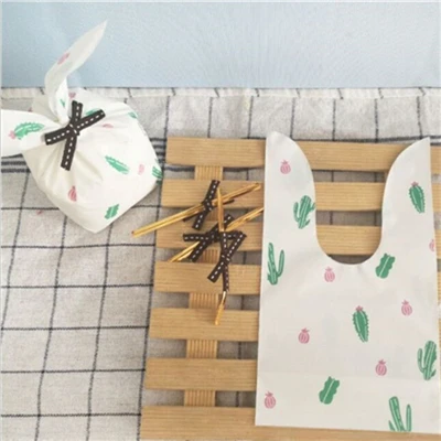 Cute 27 D& P 10 шт милый с кроличьими ушами для печенья мешок подарка для конфет печенья закуски выпечка посылка Свадебные сувениры подарки пасхальное украшение - Цвет: Cute 27
