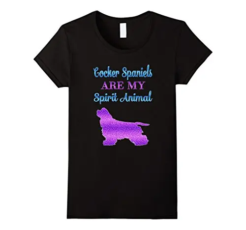Cocker Spaniels Is My Spirit футболка с изображением животного размера плюс S-Xl Бесплатная