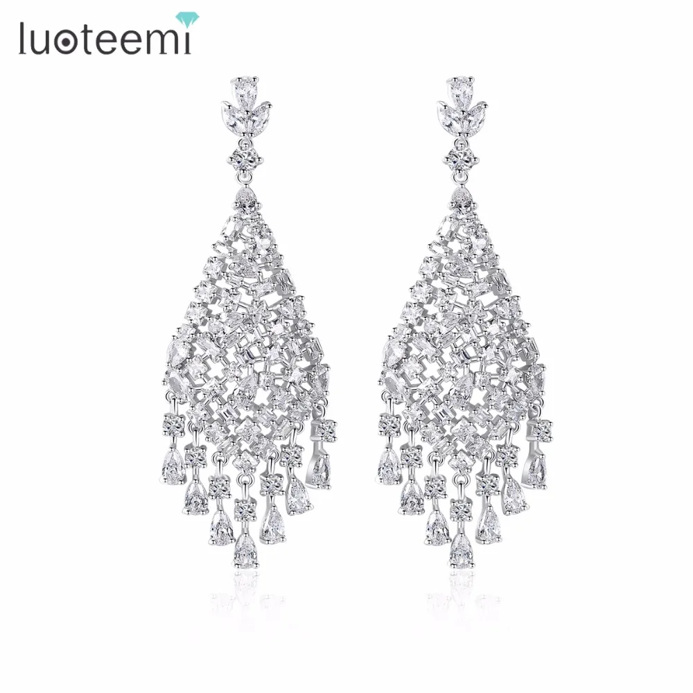 LUOTEEMI 2018 Новый кубический цирконий геометрической формы с твердым покрытием