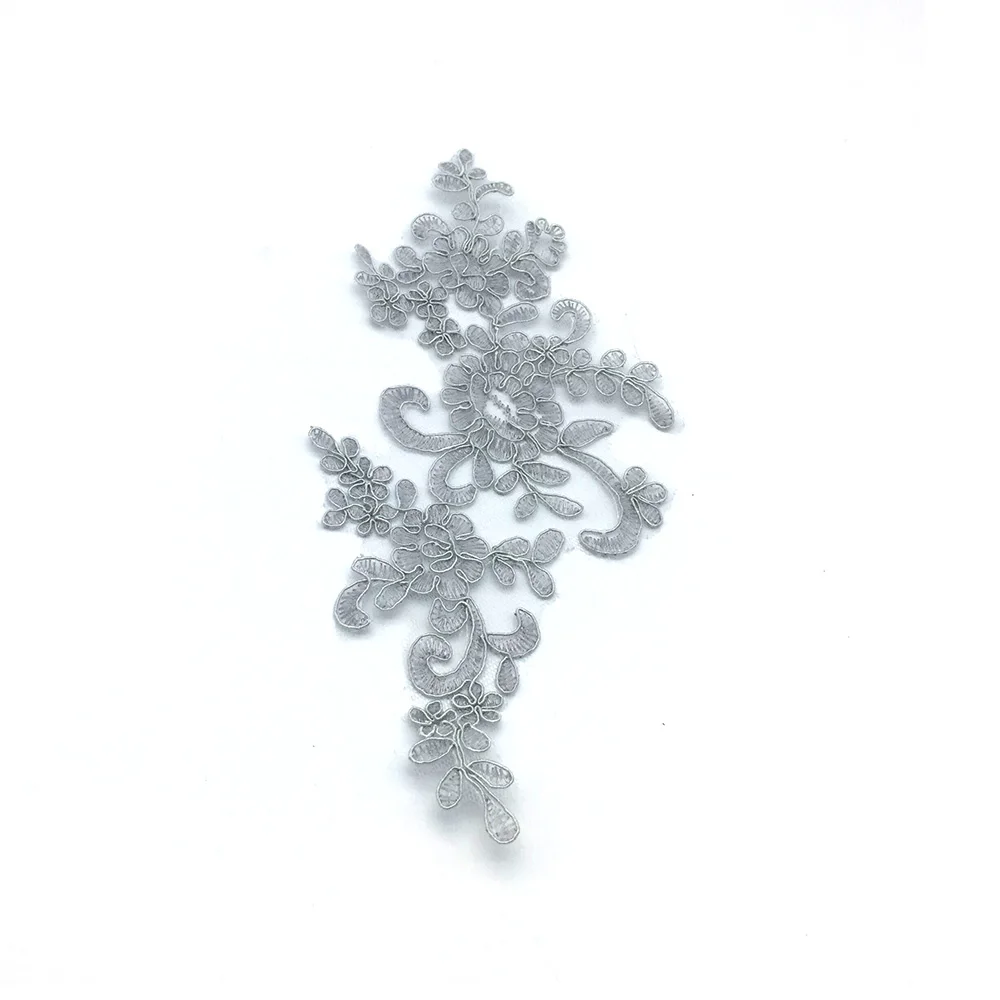 1 пара Свадебная Вышивка Аппликация Свадебное кружево Цветочный декор Мотив