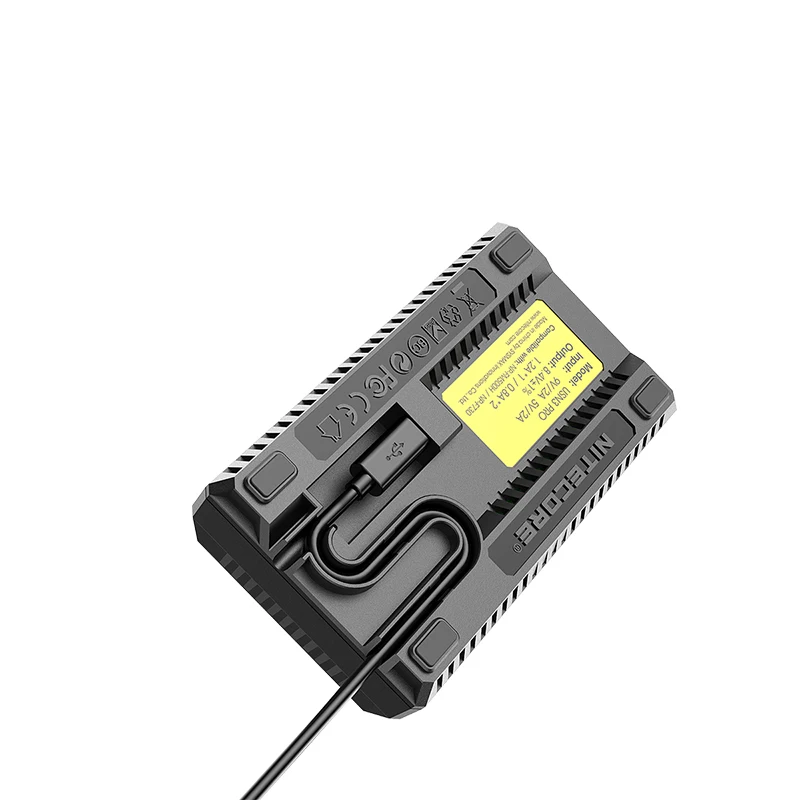 100% оригинал Nitecore USN3 Pro Dual Slot USB QC зарядное устройство для Sony NP FM500H F550 F970 F770 NPF750