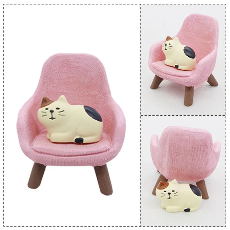 Мини-фигурка симпатичного кота игрушки Япония ZAKKA Cat фигурка кукла для девочек