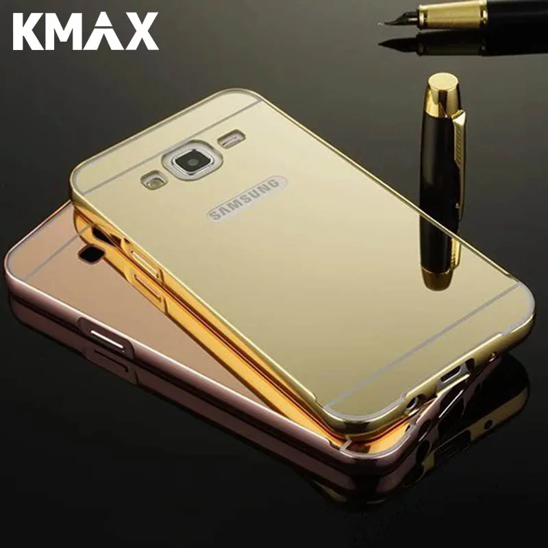 KMAX класса люкс с гальваническим покрытием 2 в 1 зеркальный чехол для телефона samsung