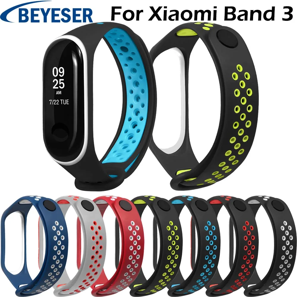 Сменный силиконовый ремешок для браслетов Xiaomi mi band 3 Сменные аксессуары браслета