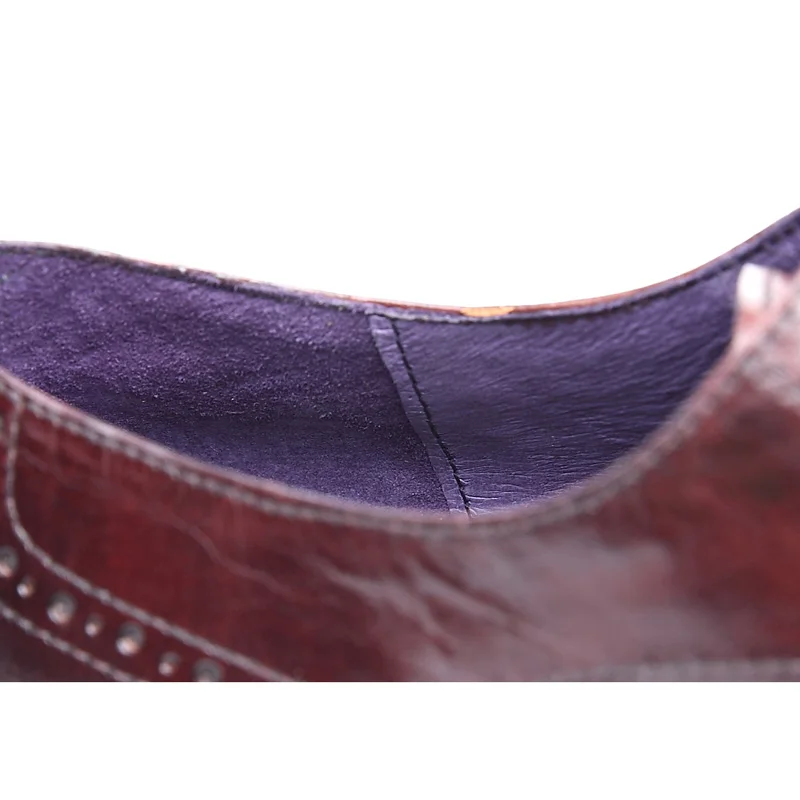 OTTO/Мужская обувь Туфли-оксфорды ручной работы в стиле ретро Обувь из натуральной