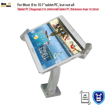 Универсальный настенный держатель для планшета и ПК с защитой от кражи подставка