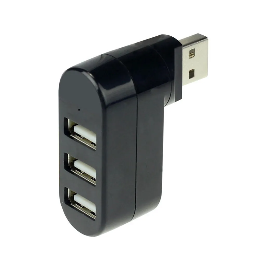Новый 3 портовый КОНЦЕНТРАТОР USB 2 0 мини поворотный разветвитель адаптер Micro для