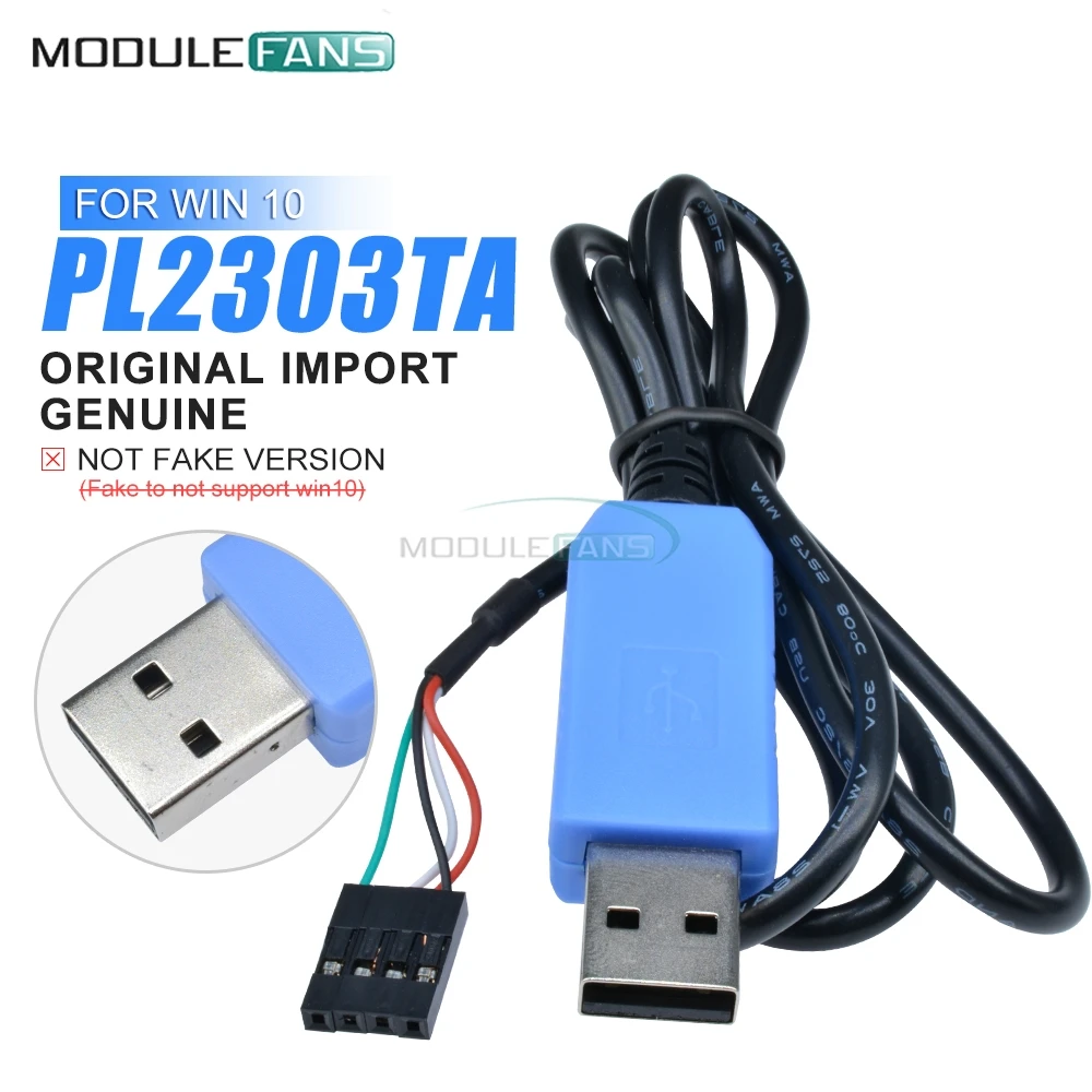 Оригинальный PL2303TA USB к TTL последовательный кабель СКАЧАТЬ консоль отладки