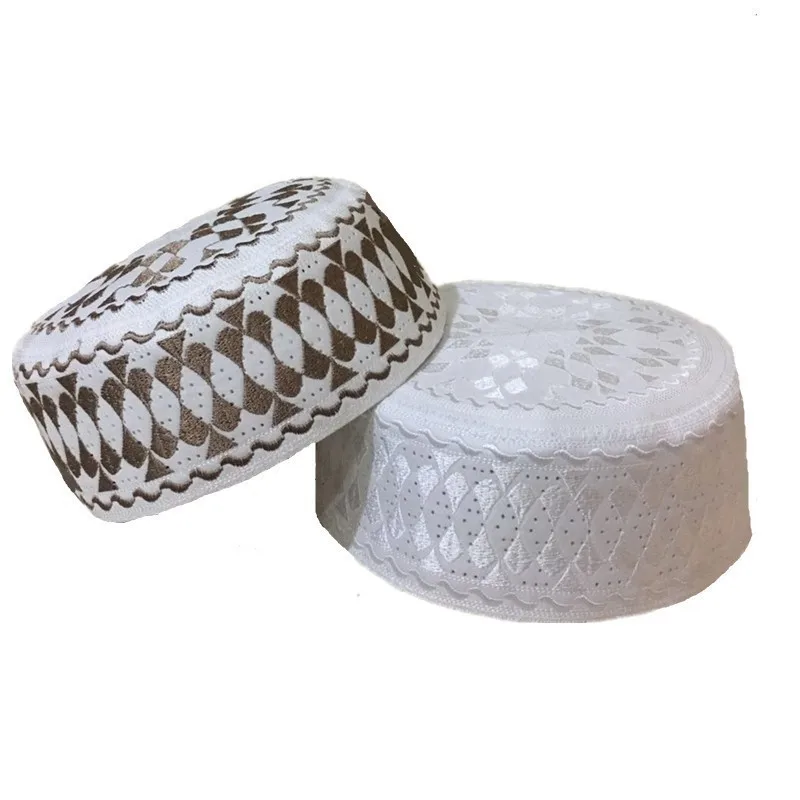 Мусульманские шляпы для молитв Индия Kufi тюрбан мужские ислам ic мусульманская шапка арабский Саудовская топи ислам намаз молитва шапочки под хиджаб велудо атласная шляпа