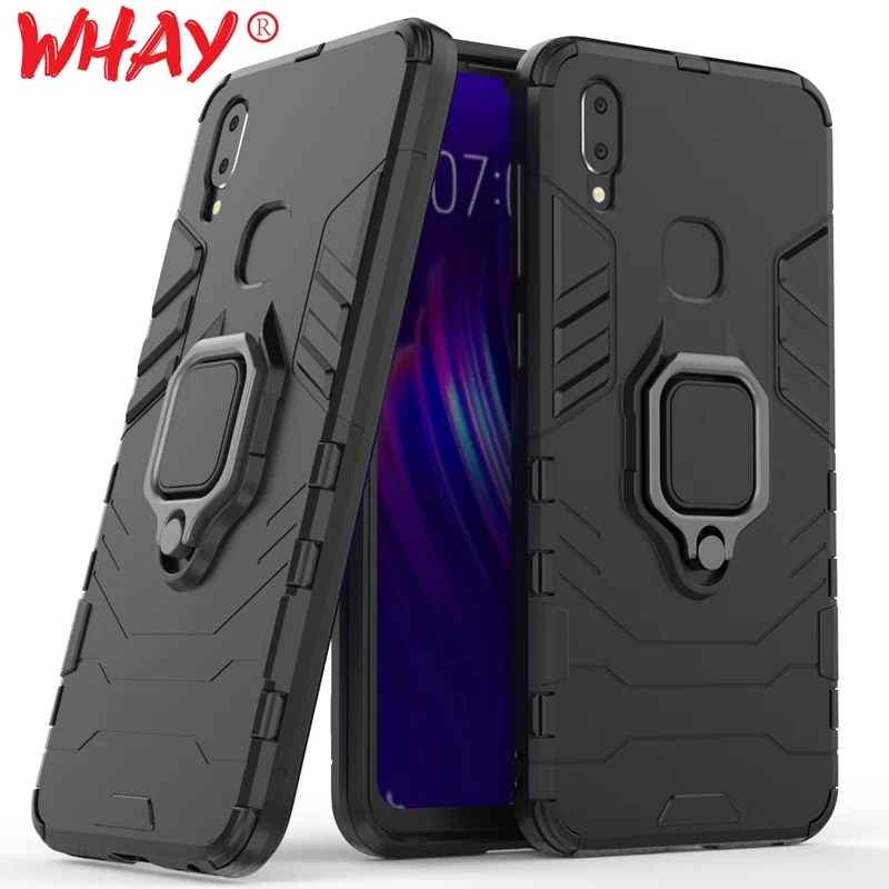 Защитный чехол для Vivo V11i V11 Pro X23 X27 с кольцом держателем Магнитный защитный V15 S1 iqoo