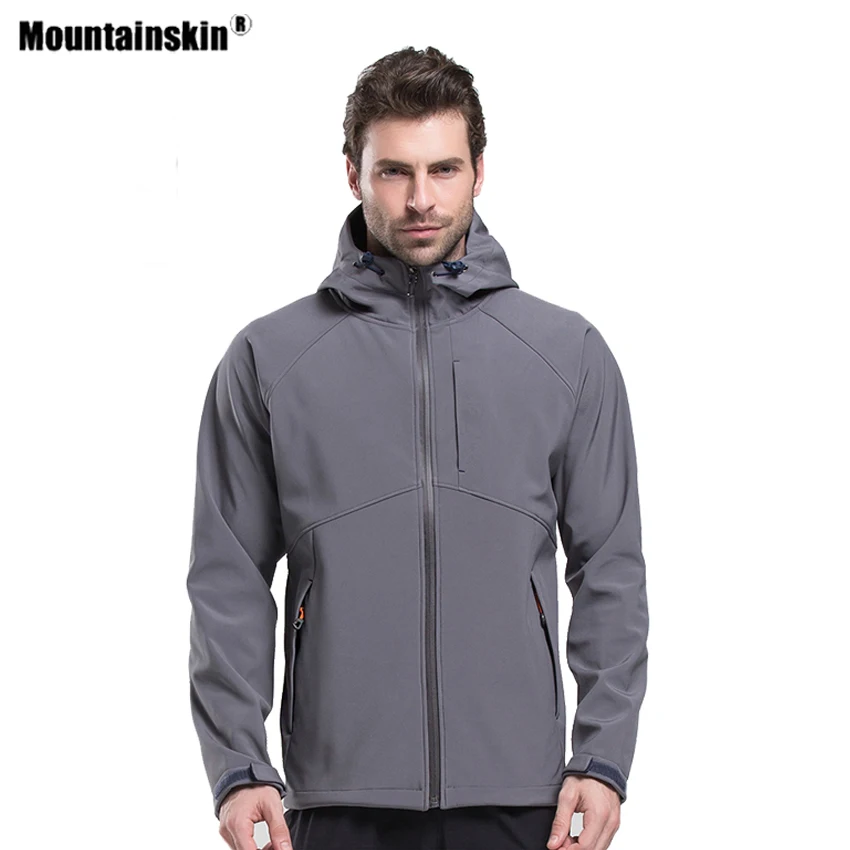 Мужская и Женская флисовая куртка Mountainskin ветровка для походов на открытом