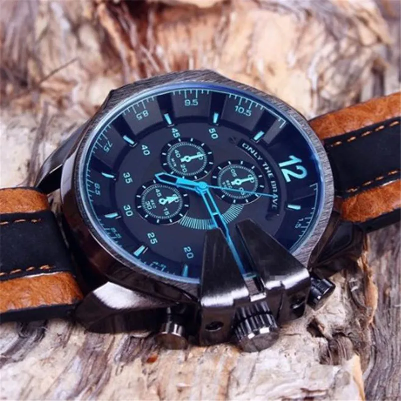 Модные новые Мужские Аналоговые спортивные стальные часы с кварцевым
