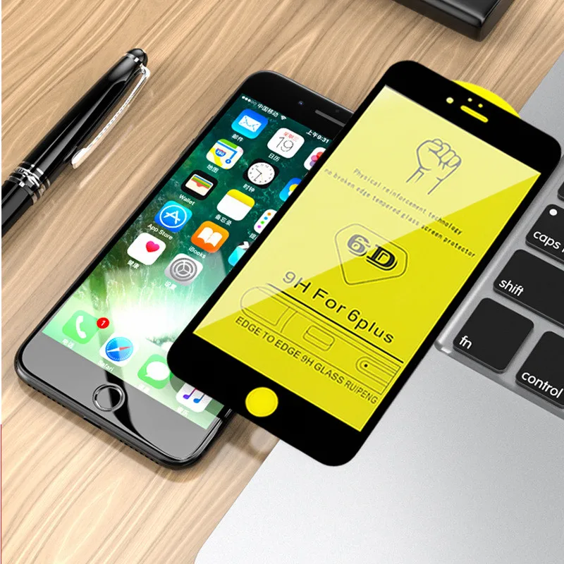 JOYCE 6D Защитное стекло для iPhone 7 8 6 s полноэкранная защита закаленное 67X10 8Plus |