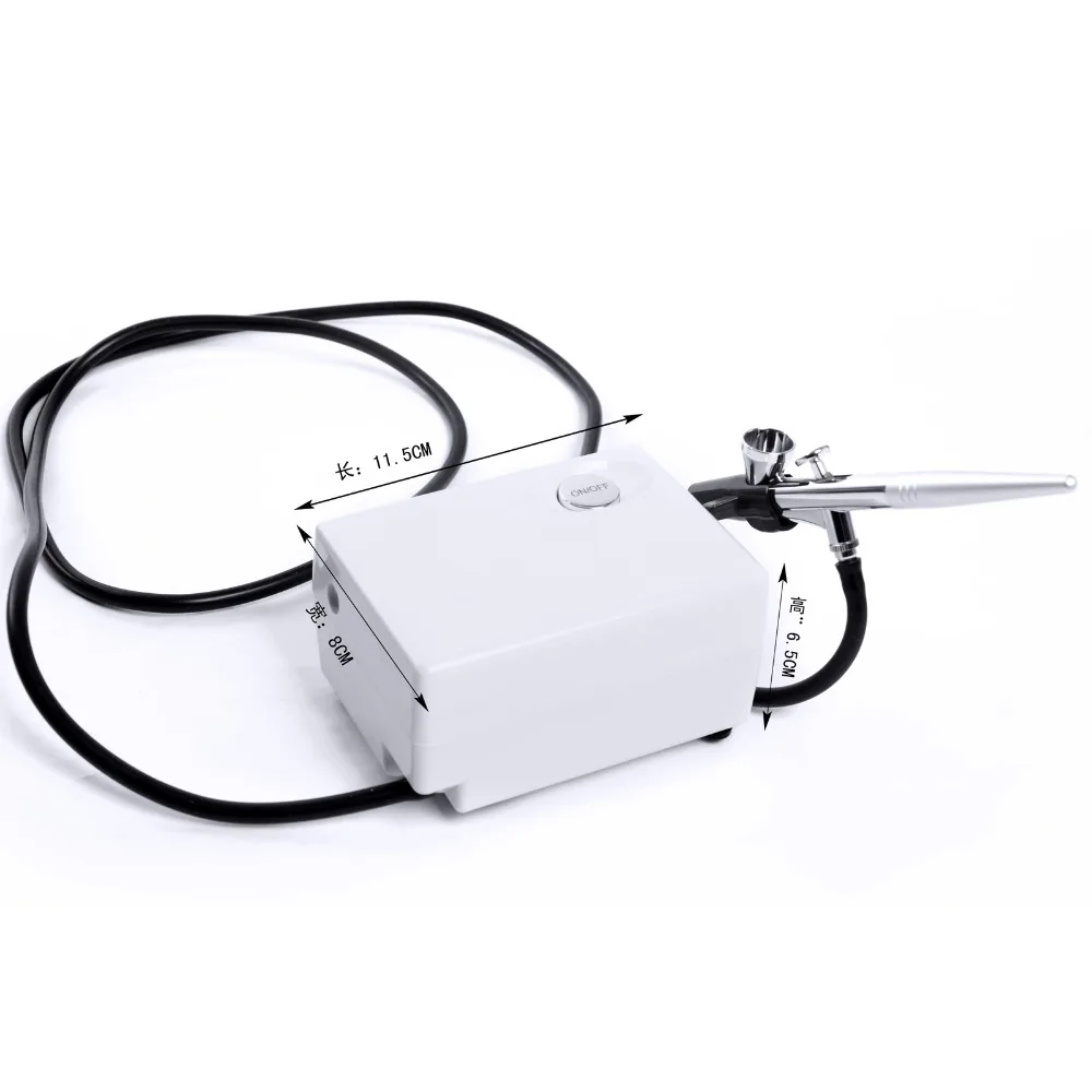 Аэрограф Двойного действия с компрессорным комплектом портативная