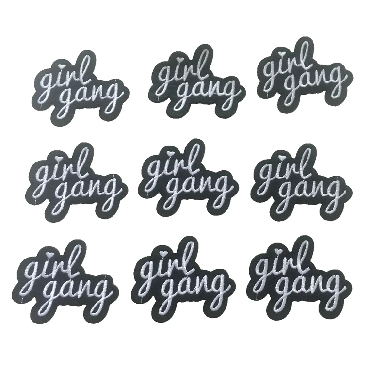 10 шт. girlgang вышивка ткань патч PaIron на расшитые футболки горный хрусталь аппликации