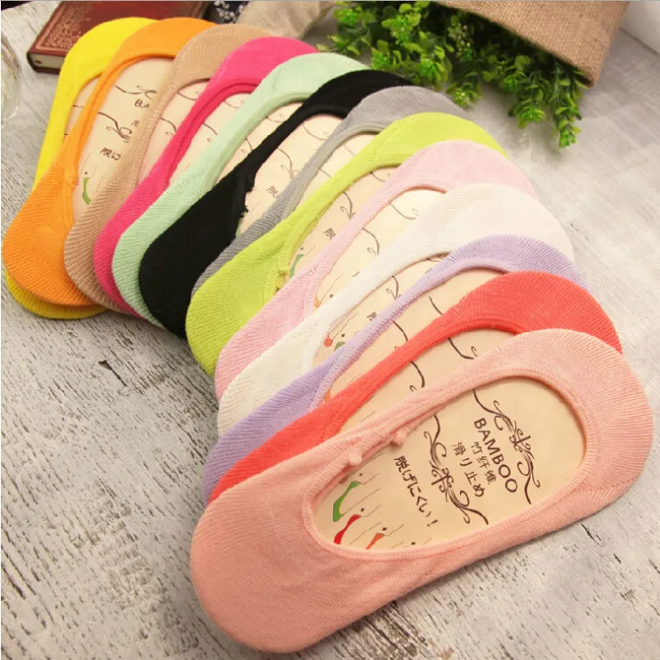 10pairs/lot Sneakers Invisiable Heel Pain Soft Gel Rubber sapatos 2017 Peds&ampLiners Sock Hot Womens Slippers Solid Cotton |