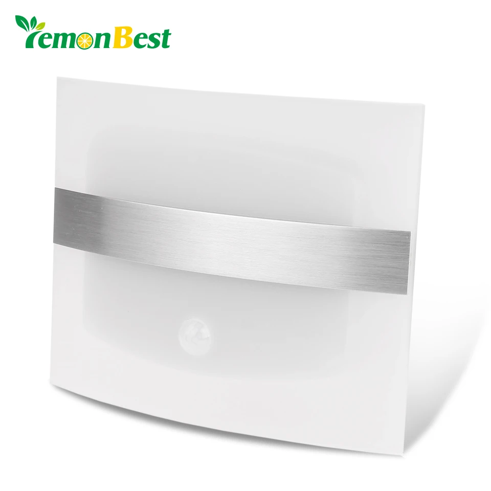 Светодиодный настенный светильник с датчиком движения комнатный/наружный