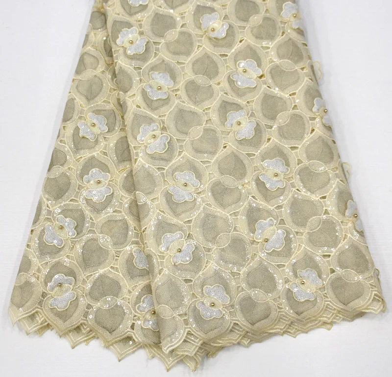 Ткань-сетка с пайетками Высококачественная кружевная ткань из органзы ручной