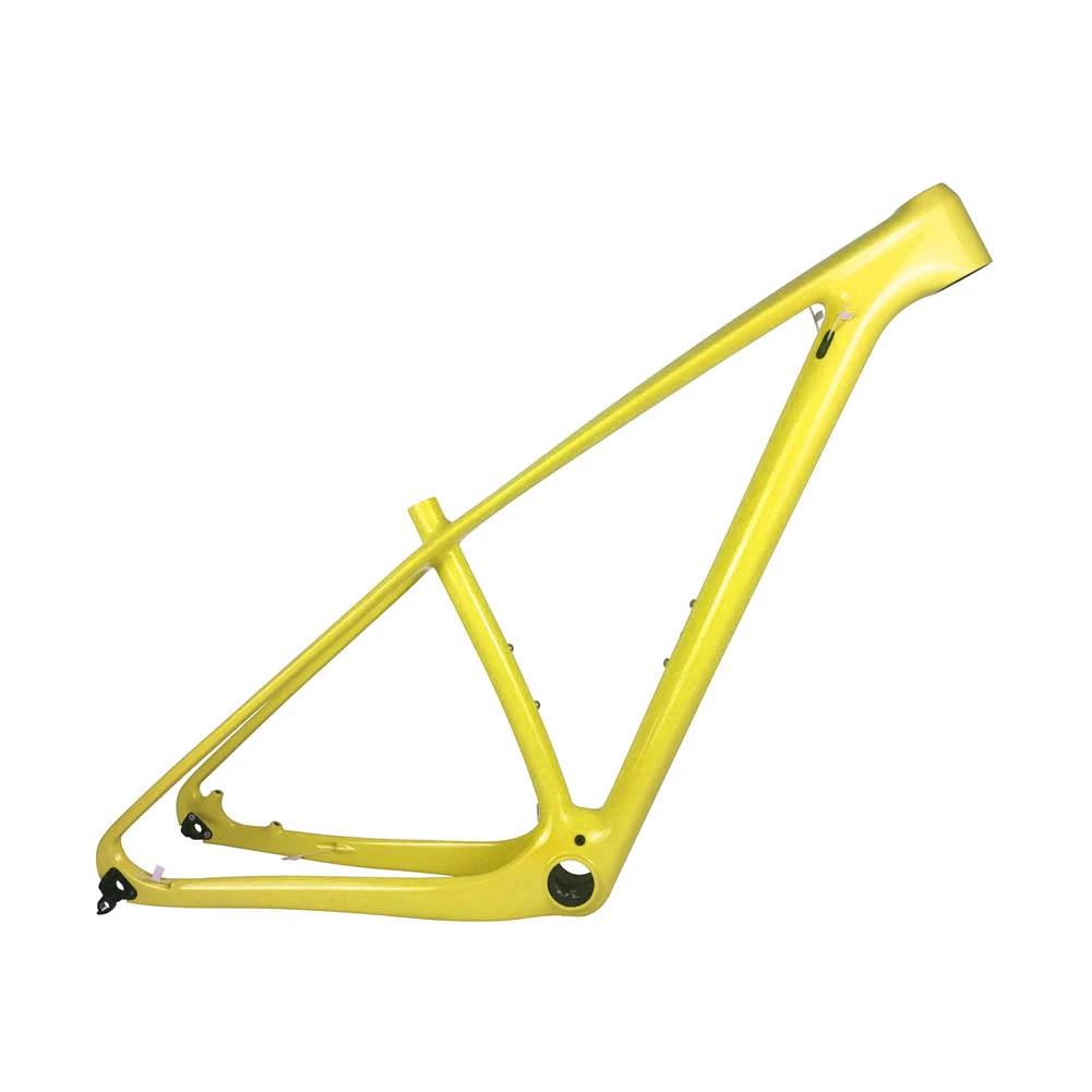 Yellow Color Spcycle Сверхлегкий 29er 27,5 er карбоновая MTB велосипедная Рама 650B Горный велосипед карбоновая рама совместима 142*12 мм и 135*9 мм 11 цветов - Цвет: Yellow Color