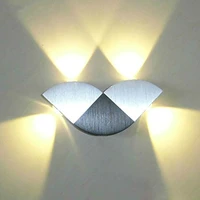 modern high power 4w butterfly led wall sconce light updown led wall lamp fixture lamp wall mounted indoor decoration light