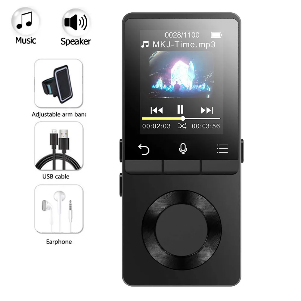 Металлический MP3 плеер с громким динамиком музыкальный без потерь поддерживает