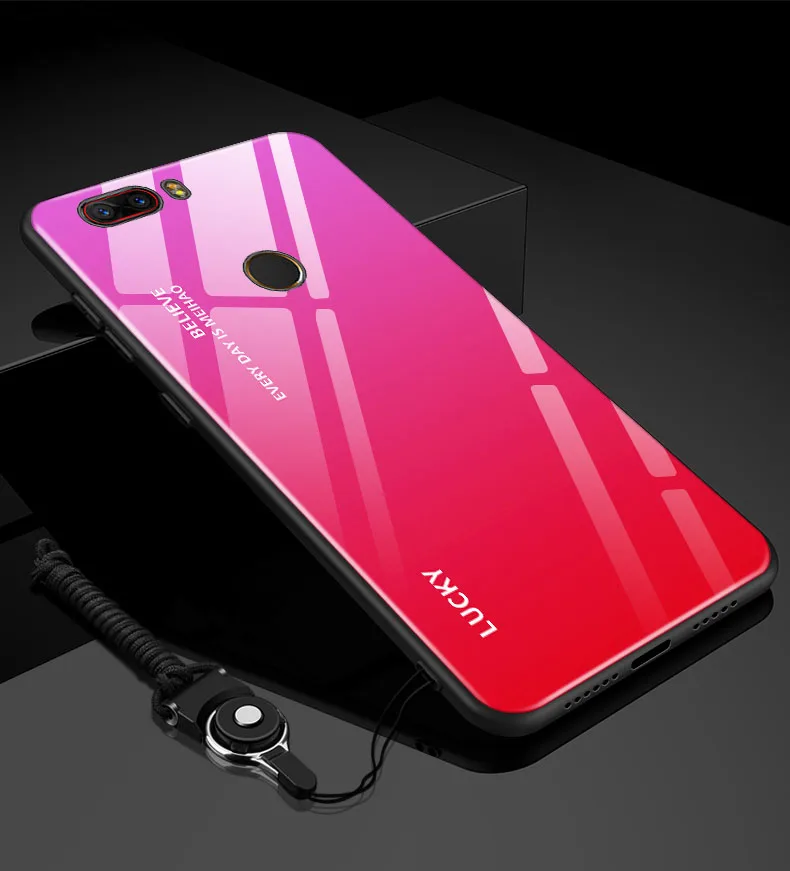 Чехол из закаленного стекла для Nubia Z17 nx563j градиентный цвет синий луч Аврора кожа задняя крышка для Nubia Z 17 nx 563j чехол Coque